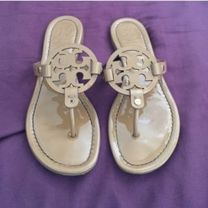 Tory Burch Miller Sandals Size 8.5 Tan